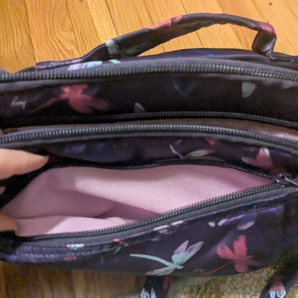 Lug Scoop Purple Dragonfly Crossbody - Picture 6 of 6